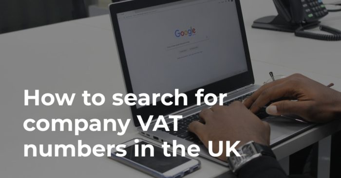 How to search for company VAT numbers in the UK