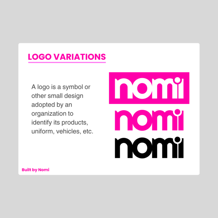 Nomi Logo Variations