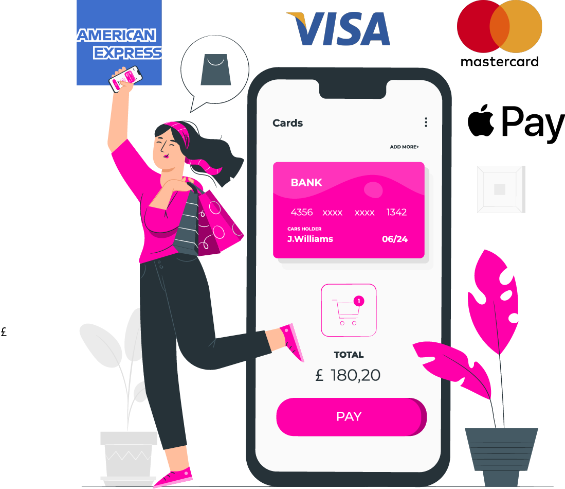 Use NomiPay to accept payment via debit/credit card, Apple Pay and bank transfer!